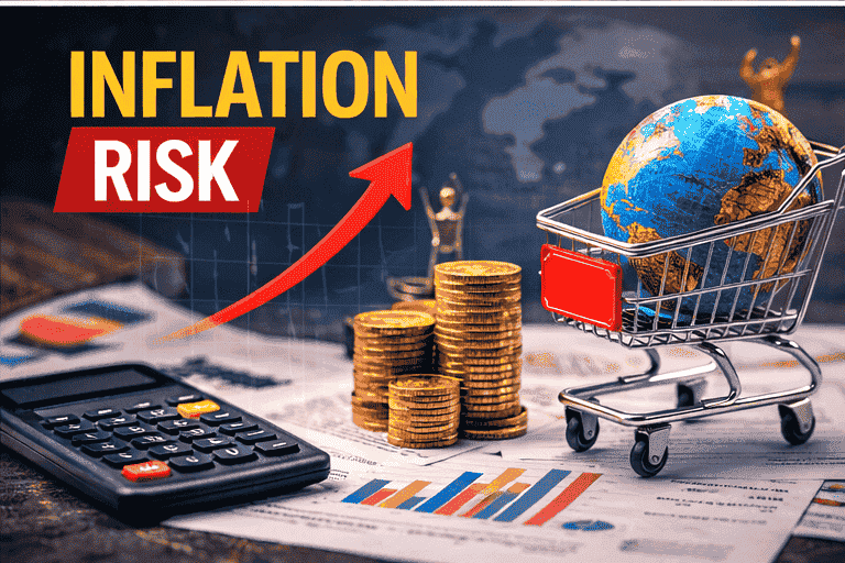 iran israel war impact on global economy inflation risk illustration